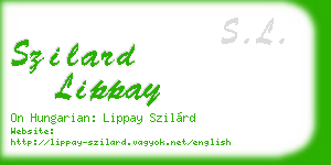 szilard lippay business card